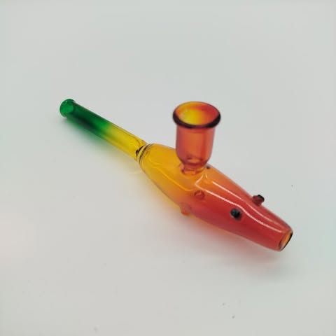 Rasta Fish Shotgun Pipe