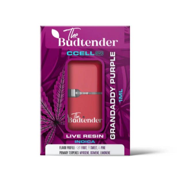 The Budtender 1ml Vape - Grandaddy Purple