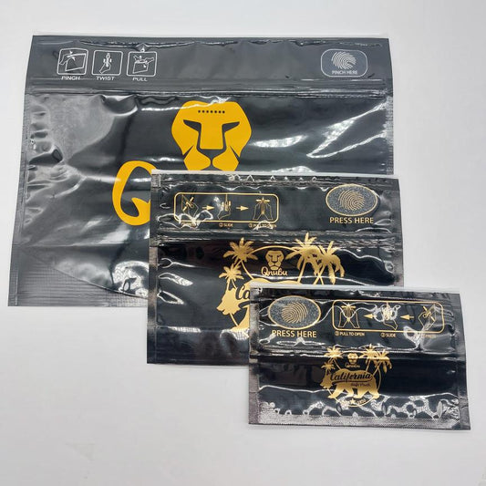 QNUBU Slide-To-Open Smellproof Mylar Packs