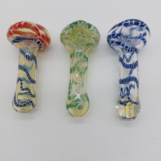 XStrong Striped Glass Hand Pipes