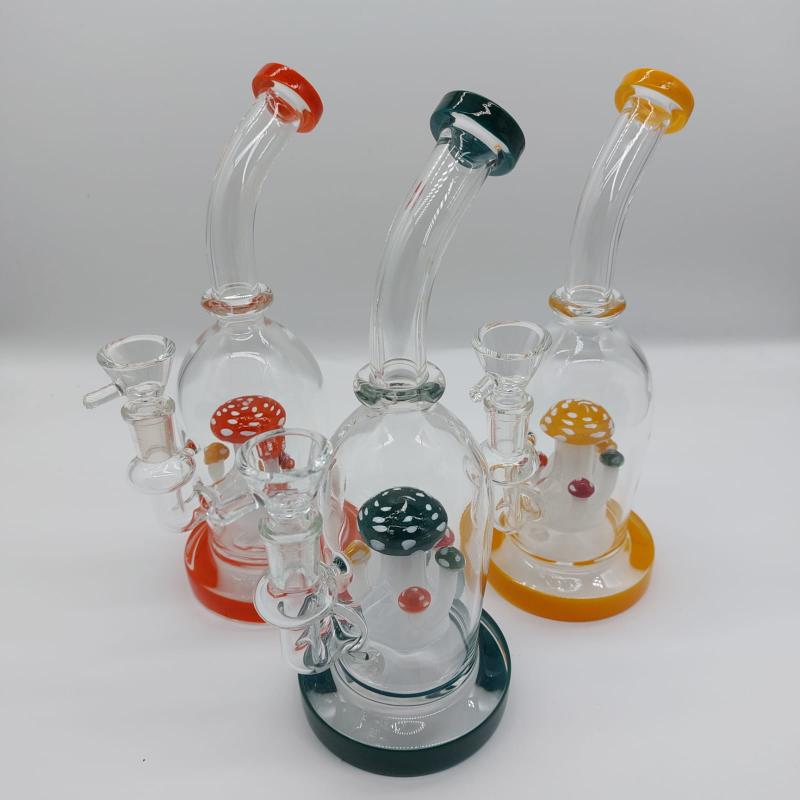 BASIL BUSH Mushroom Glass Water Pipes