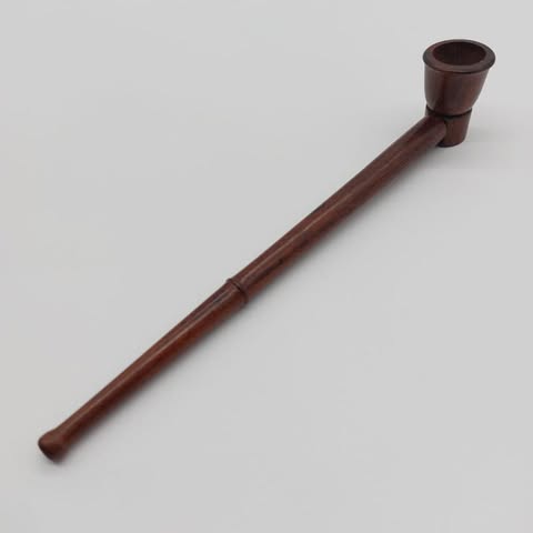 Extra Large Smooth Brown Wooden Pipe