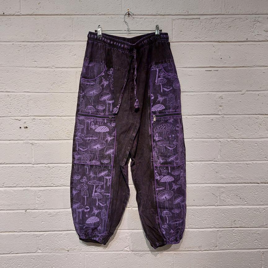 Mushroom Acid Wash Trousers FX5089