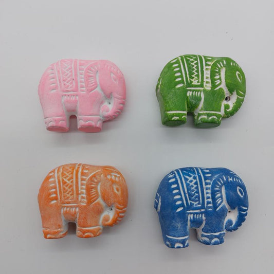 Mini Clay Elephant Incense Stick Holders