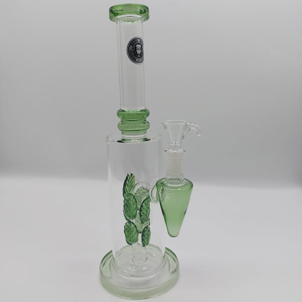 Mini tubo de água de folha branca