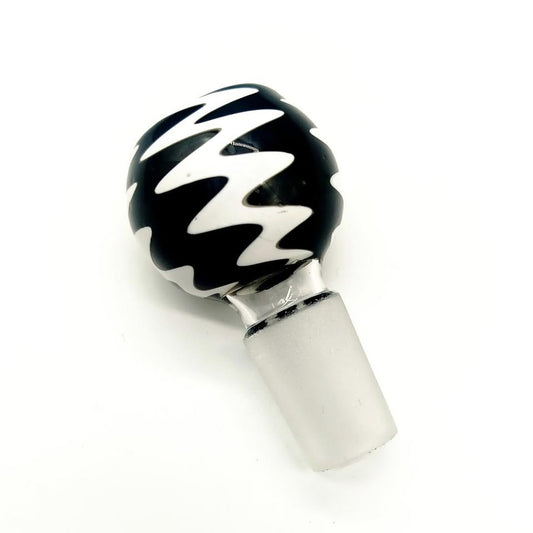 18mm Black & White Zig-Zag Bowl Attachment