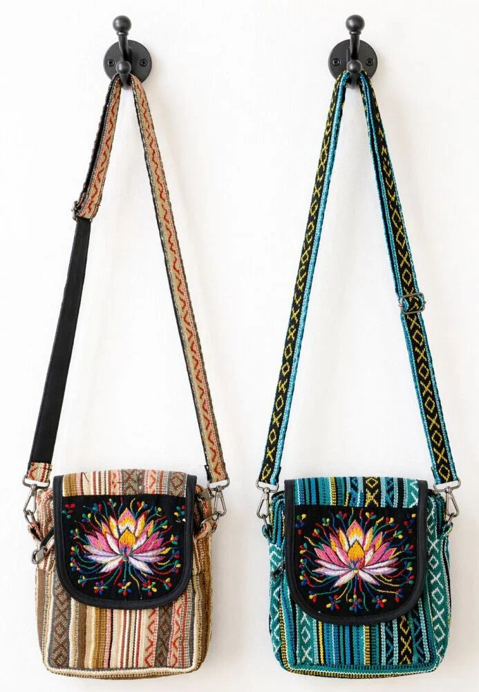 Lotus Flower Passport Bags