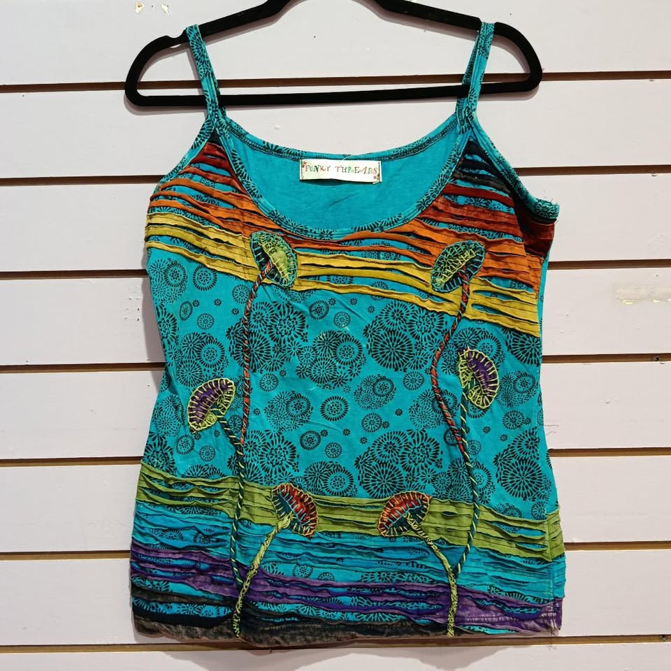 Mushroom Tank Top Blue