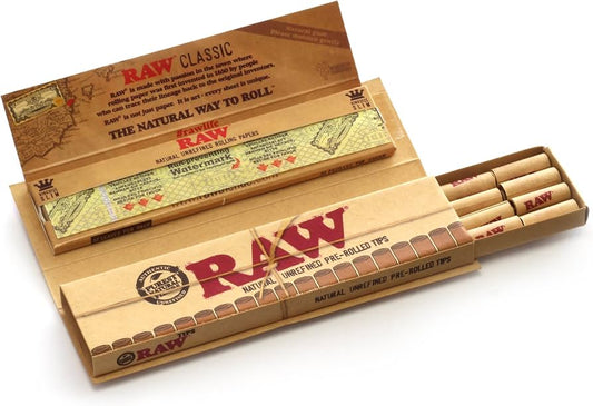 RAW Kingsize papers + Pre-rolled Tips