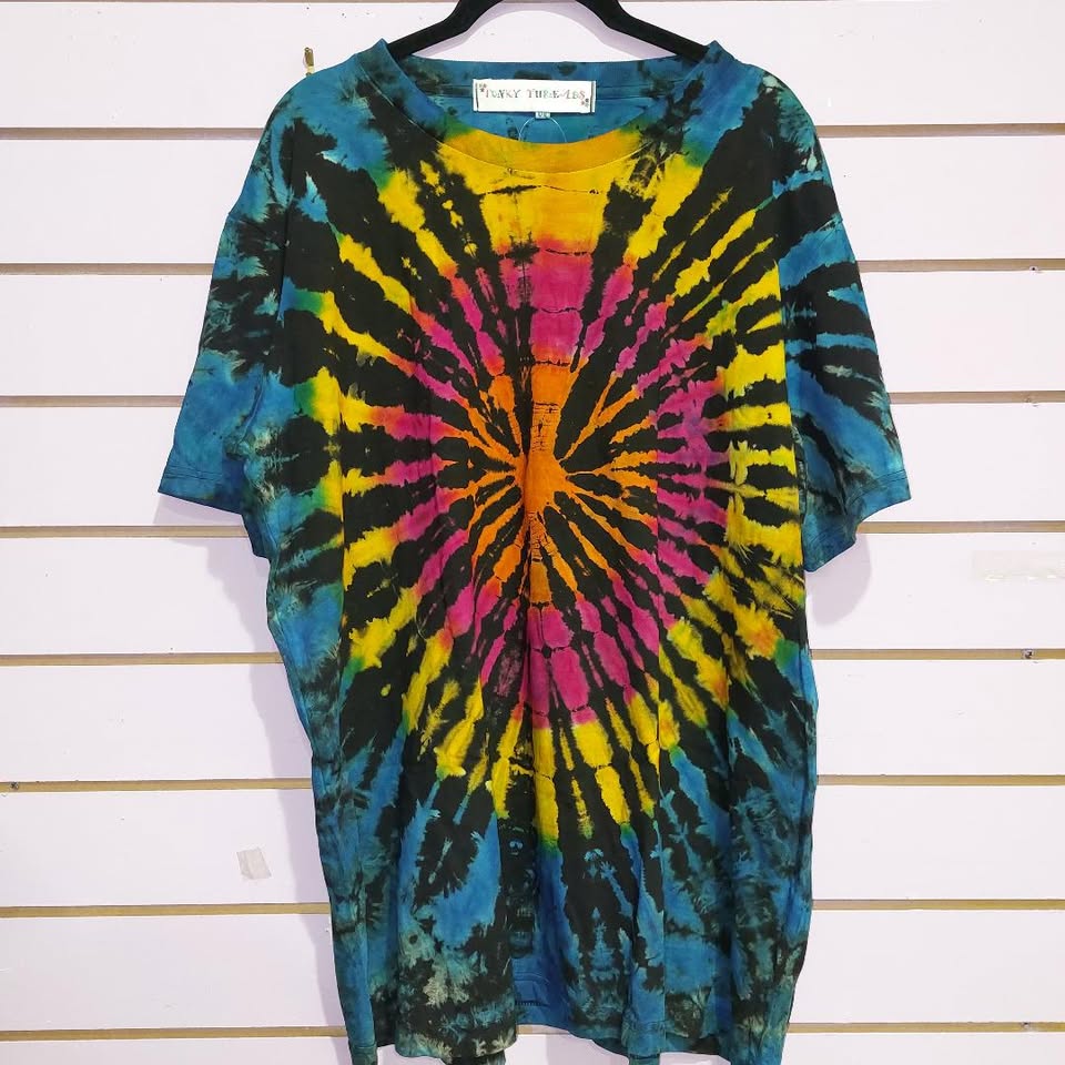 Black/Rainbow Blend Tie Dye Tees