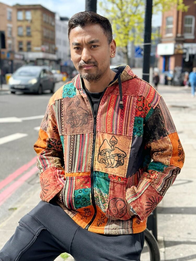 Woven Patchwork Jacket