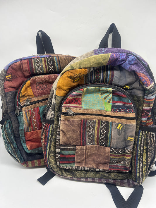 Bee Patchwork Small Backpack