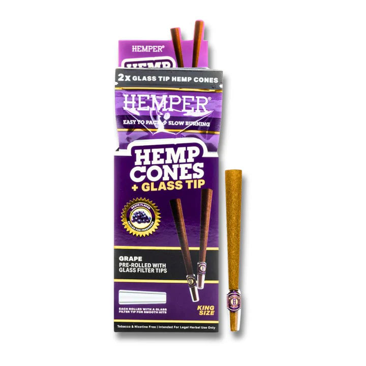 Hemper 2 Cones with Glass Tips