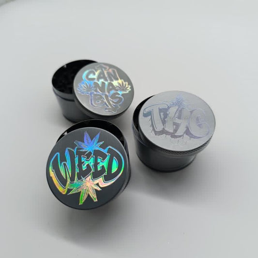 Slogan Chrome 4-Part Herb Grinders