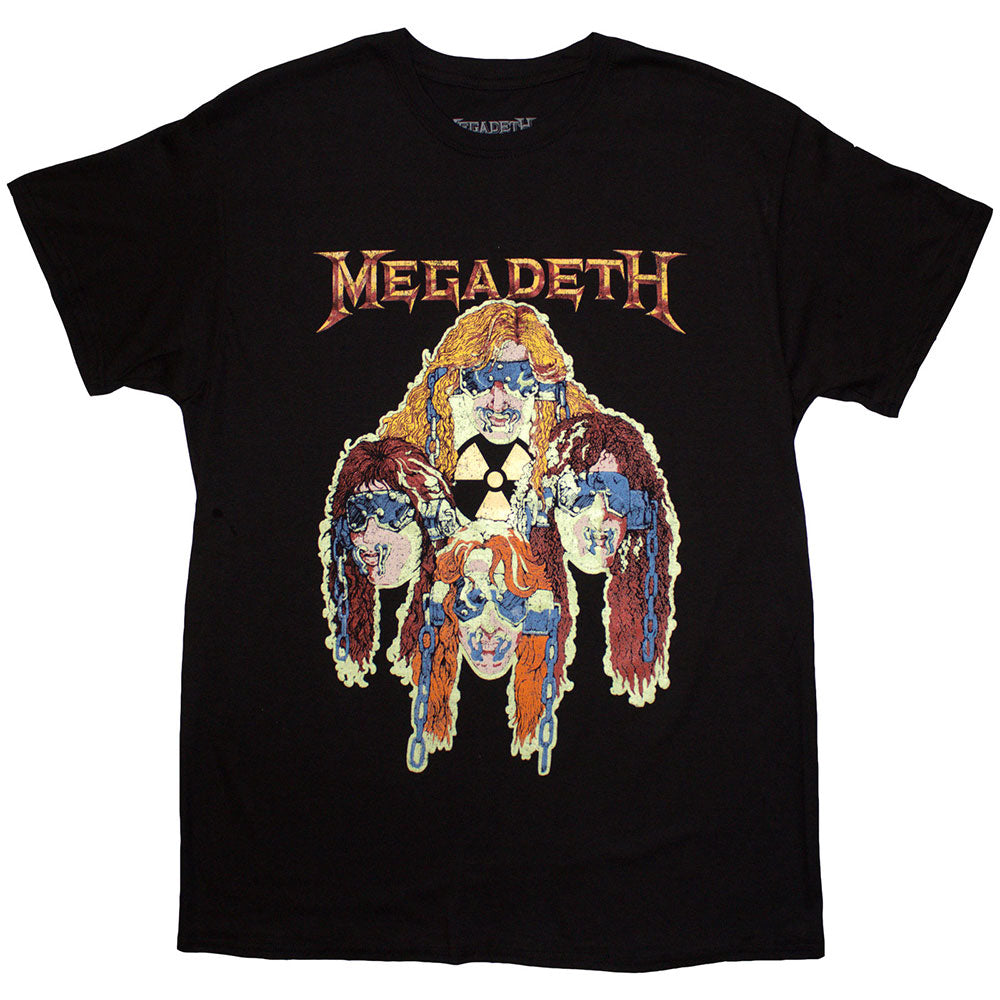 MEGADETH UNISEX T-SHIRT: NUCLEAR GLOWHEADS