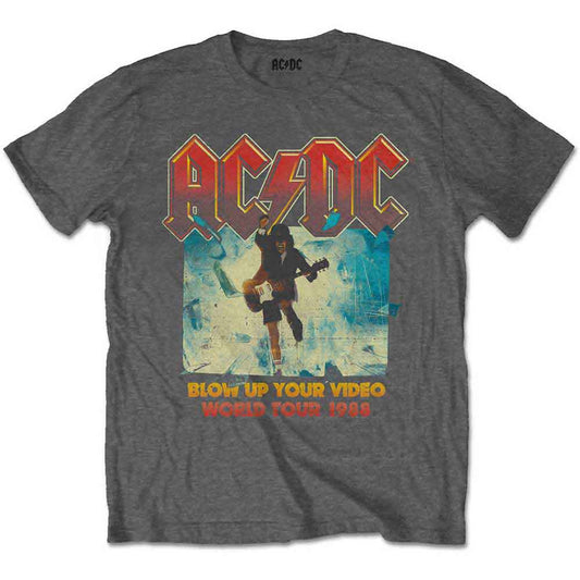 ACDC Blow up Your Video Grey Kids Tee