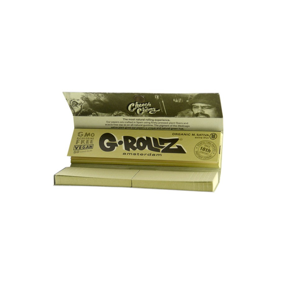 G-ROLLZ Green Sativa Medico Kingsize Papers & Tips