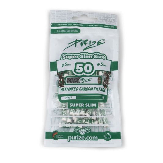 PURIZE SUPER-Slim Activated Charcoal Tips - 50