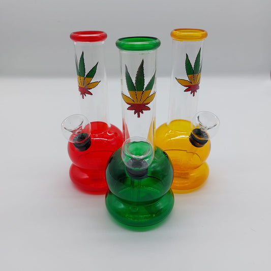 Mini Leaf Glass Water Pipe