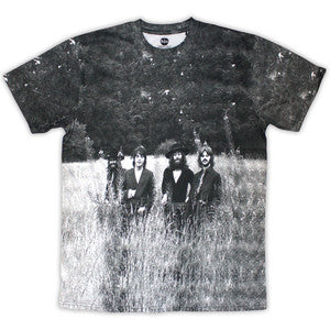 THE BEATLES UNISEX T-SHIRT: Grey Group Picture