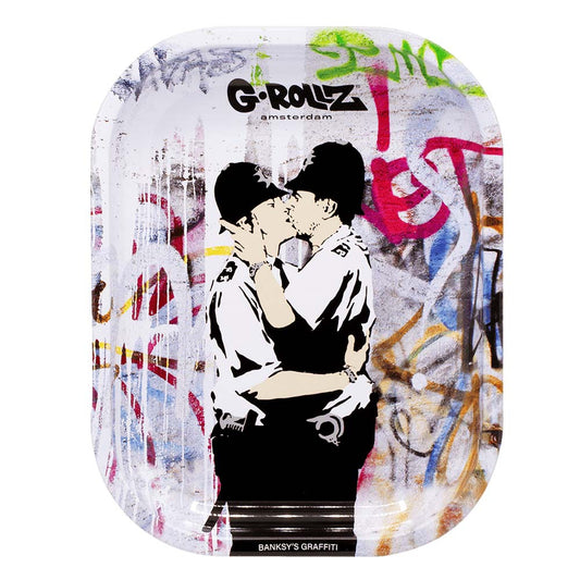 G-ROLLZ Banksy 'Cop on Cop' Mini Roll Tray