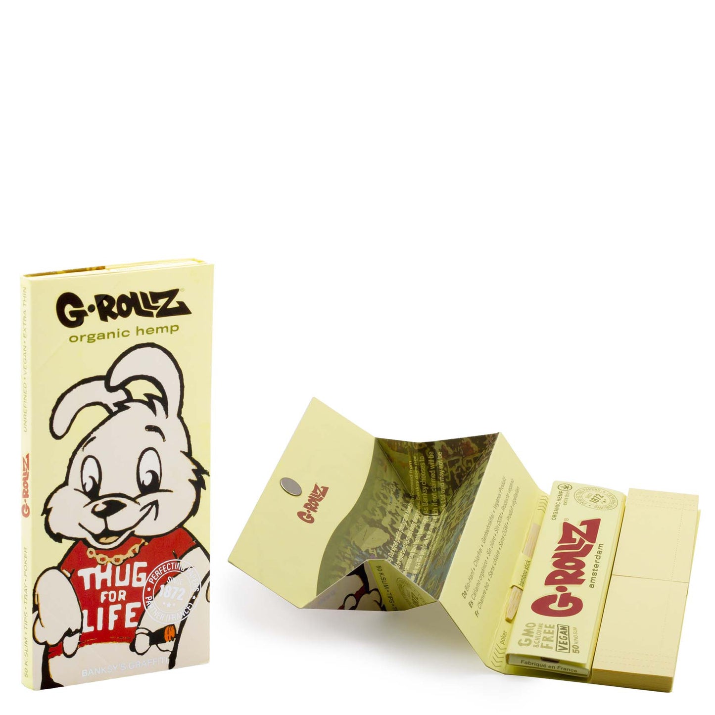 G-ROLLZ 'Banksy Thug for Life Bunny' Organic Hemp Kingsize Roll Kit