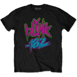 BLINK 182 Neon Logo Black Tee