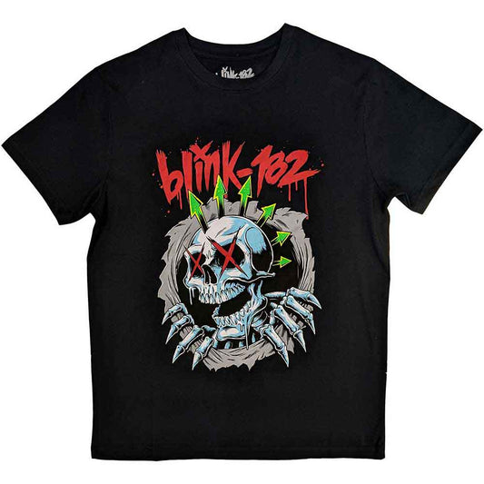 Camiseta Blink 182 'Crânio de Seis Flechas'