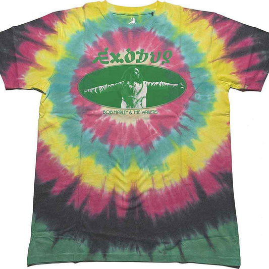 Bob Marley Exodus Oval Multicolour Tie-Dye Tee