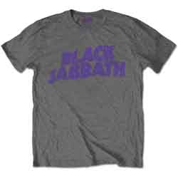Camiseta preta infantil Black Sabbath "Wavy Logo"