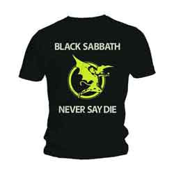 BLACK SABBATH UNISEX T-SHIRT: NEVER SAY DIE