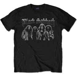 BLACK SABBATH UNISEX T-SHIRT: GREYSCALE GROUP