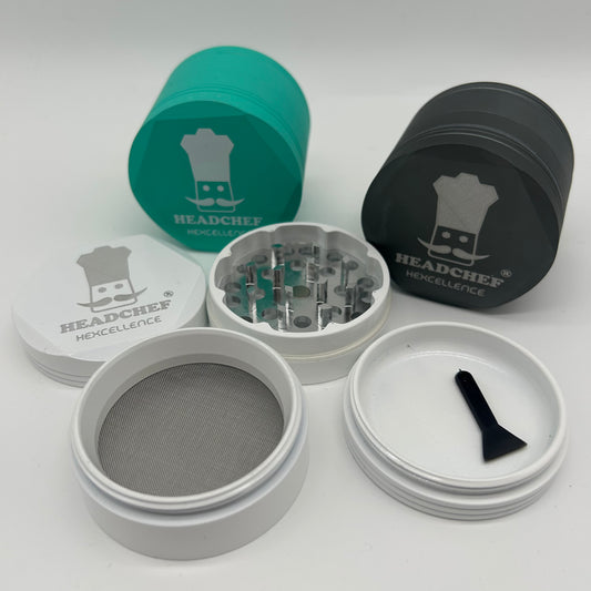 HEADCHEF 'Hexellence’ 4-Part Herb Grinders