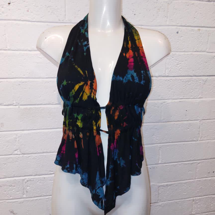 Backless Tie-Dye Crop Top