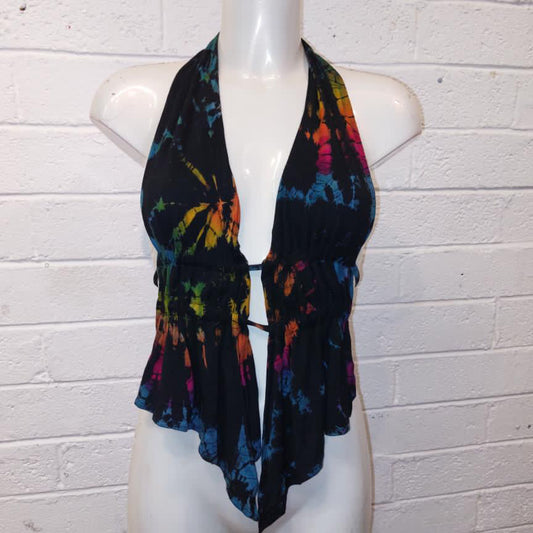 Backless Tie-Dye Crop Top
