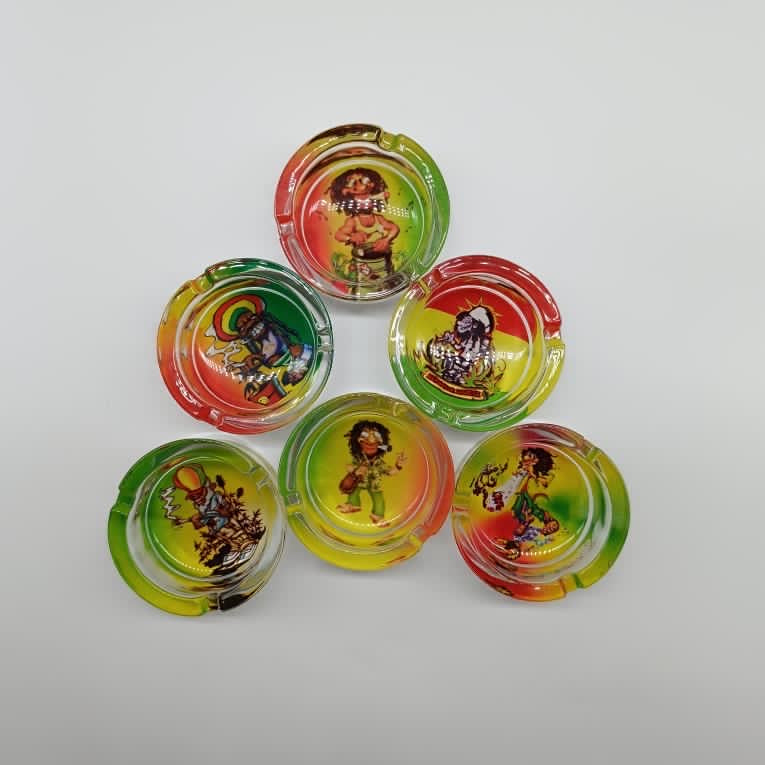 Glass Rasta Ashtray