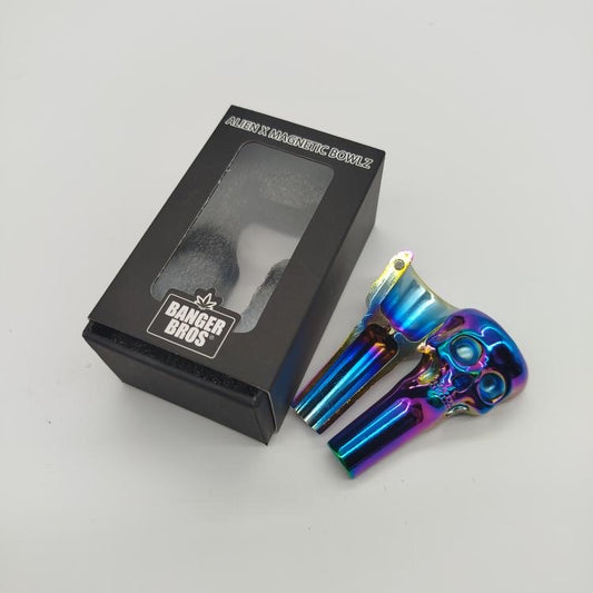Skull Alien x Magnetic Bowlz Metal 14mm Bowl Attachment