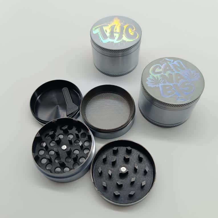 Slogan Chrome 4-Part Herb Grinders