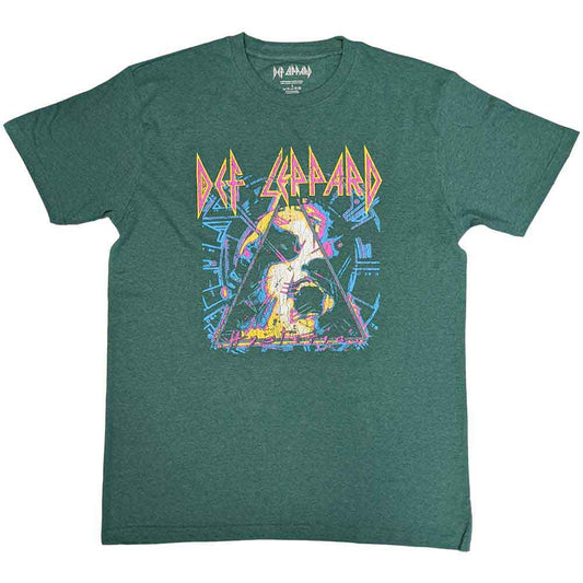 Camiseta DEF LEPPARD 'Hysteria Album Art Verde'