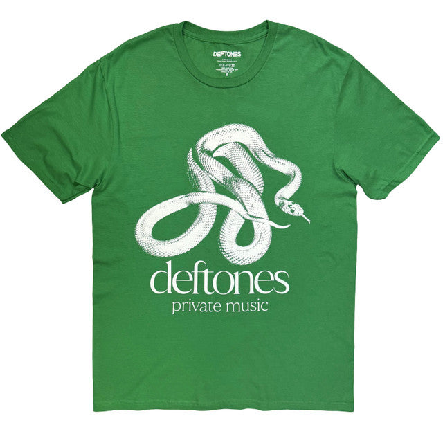 DEFTONES Private Music Green Tee
