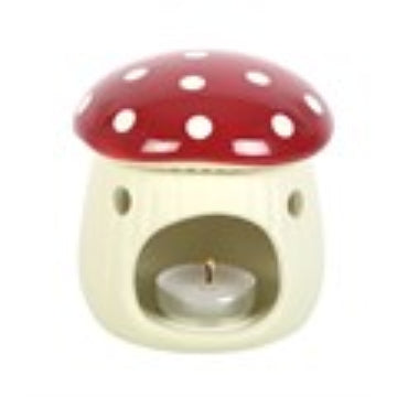 Mushroom Oil Burner - Red