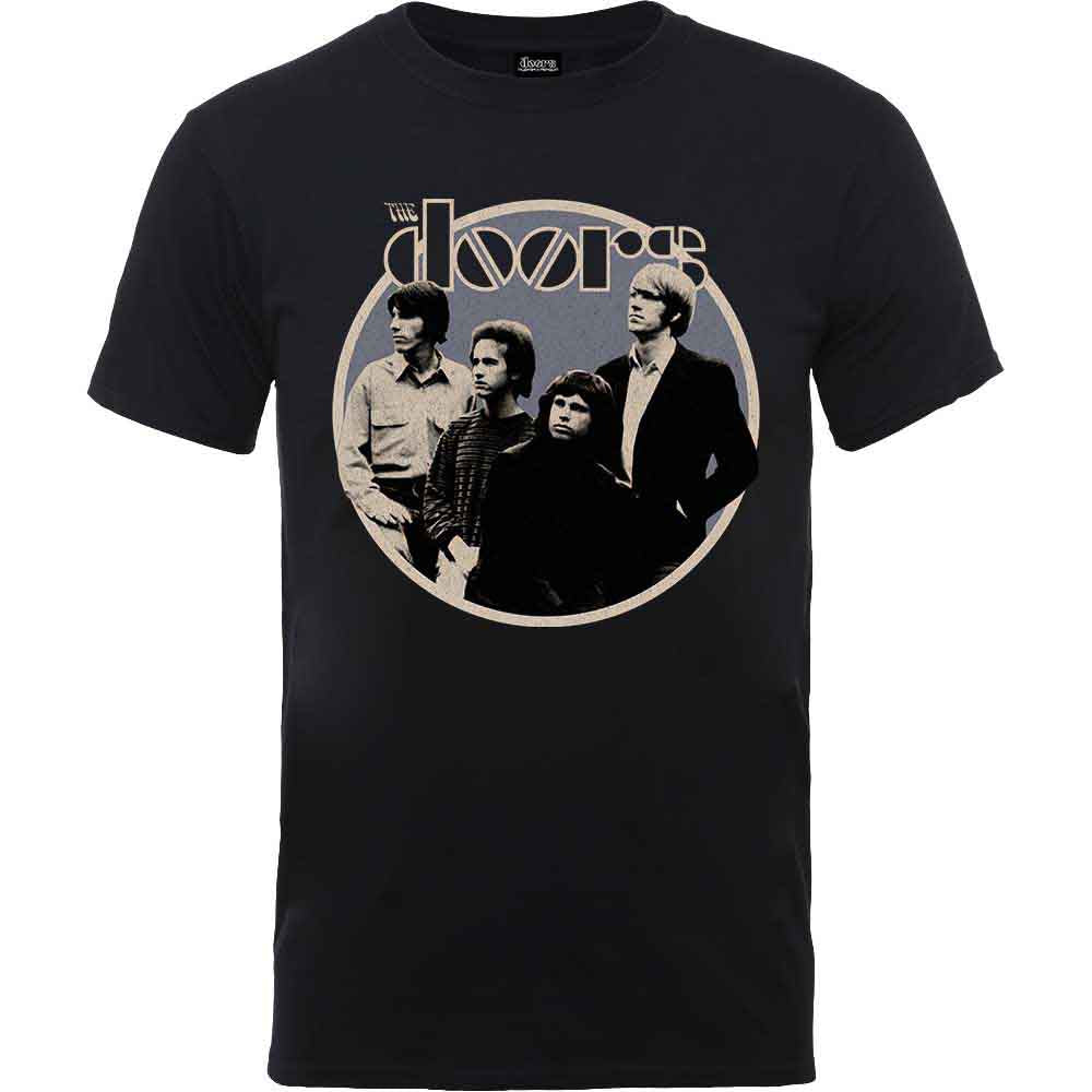 THE DOORS UNISEX T-SHIRT: RETRO CIRCLE