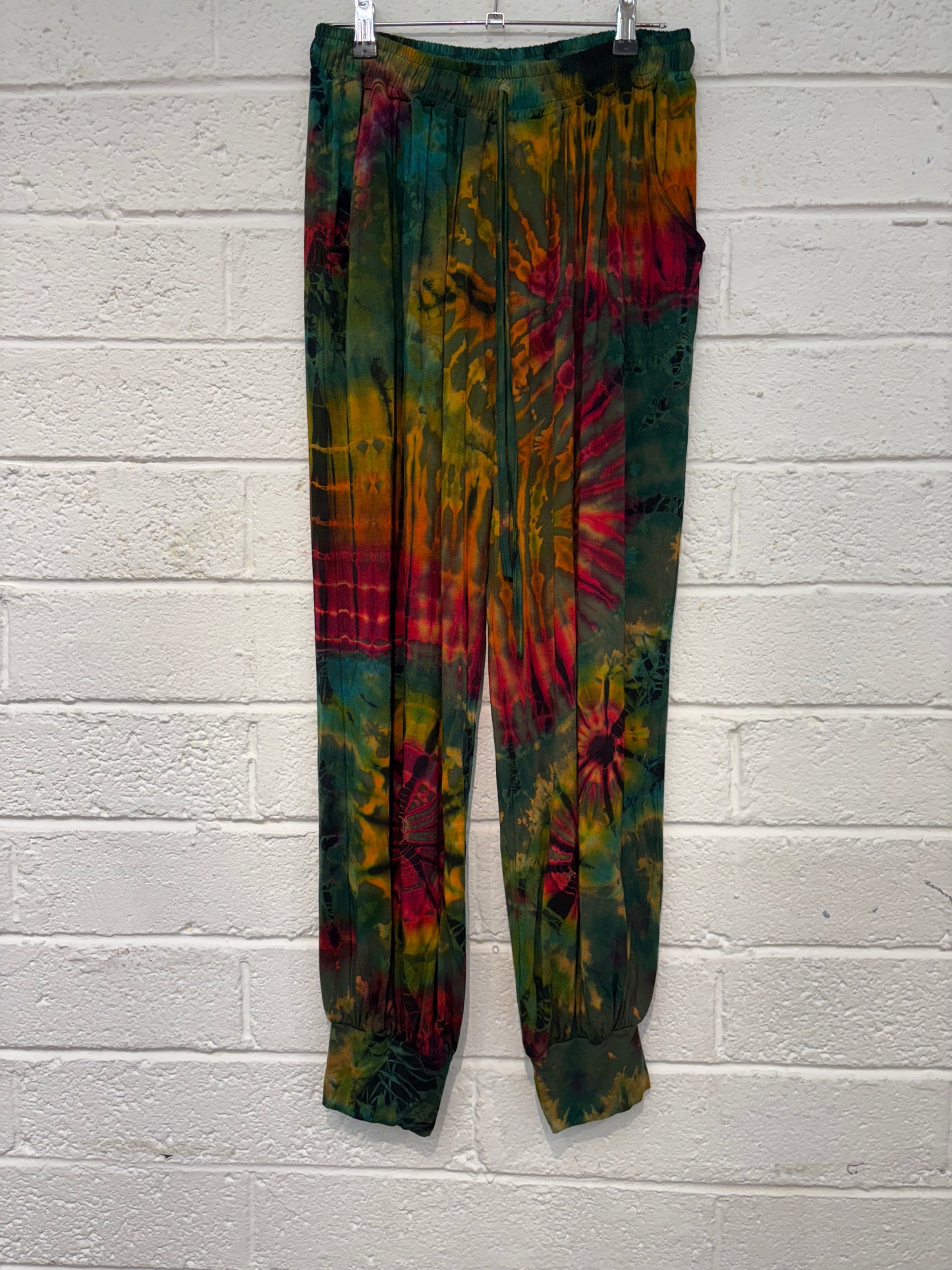 Stretchy Tie Dye Cuffed Trousers TH800
