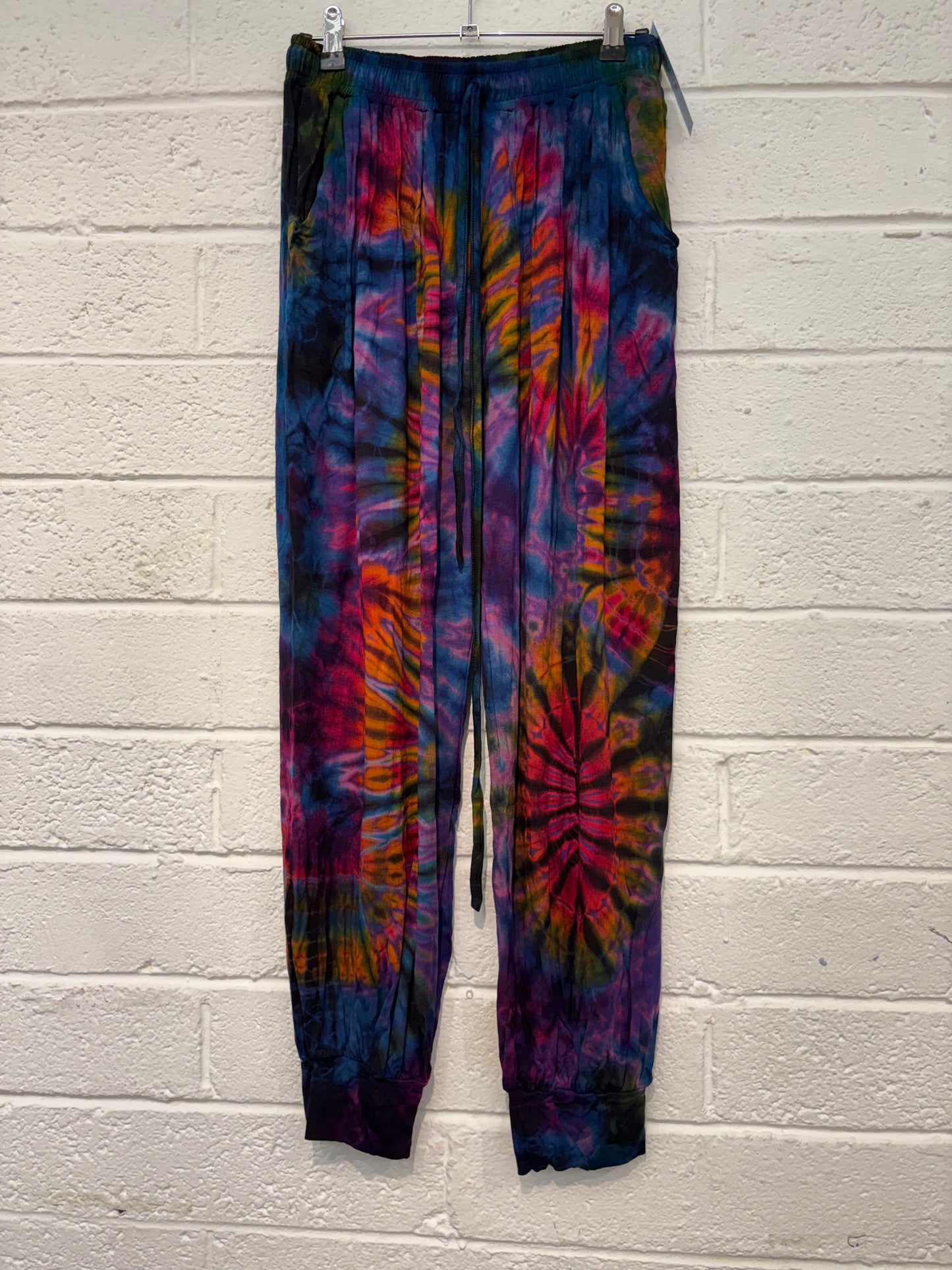 Stretchy Tie Dye Cuffed Trousers TH800