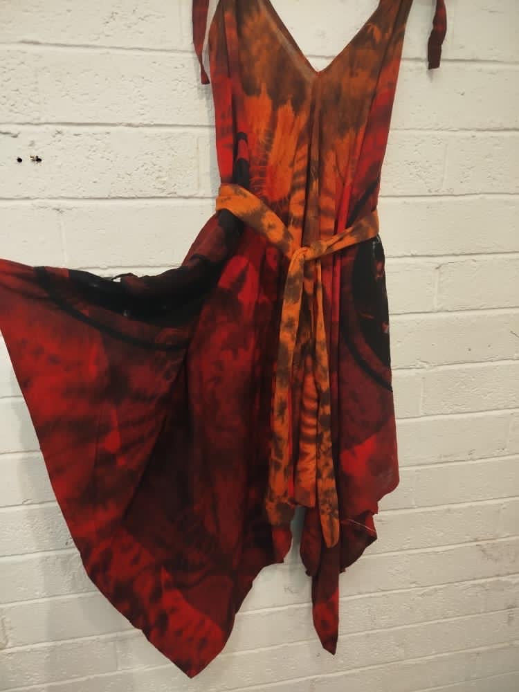 Belt Dress Orange