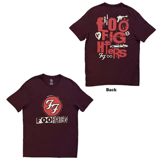 FOO FIGHTERS Albums Symbols Maroon Tee