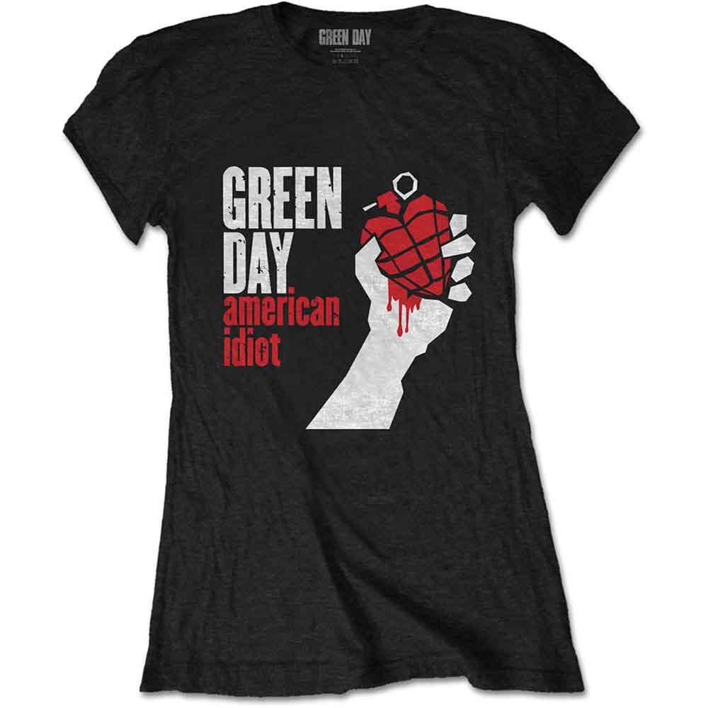 GREEN DAY LADIES T-SHIRT AMERICAN IDIOT