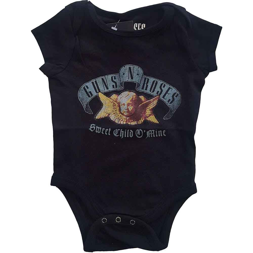 Guns and Roses "Sweet Child o Mine Cherub" Baby Grow