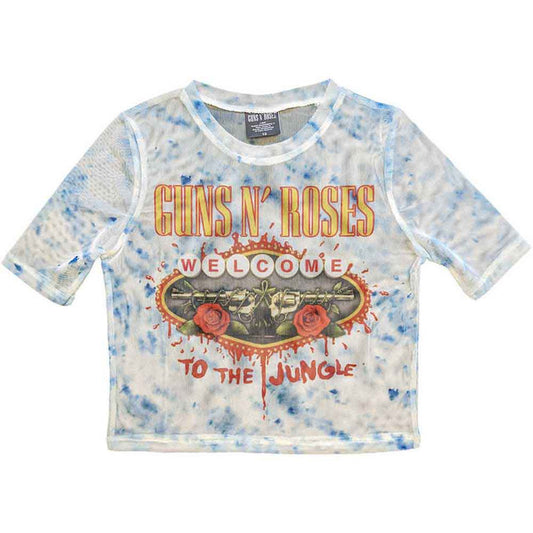 Guns N' Roses Welcome To The Jungle Mesh Crop