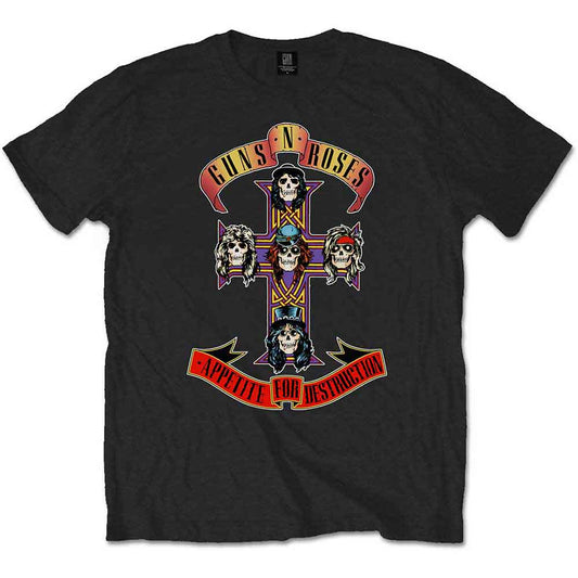 Camiseta 'Appetite for Destruction' do Guns N' Roses 